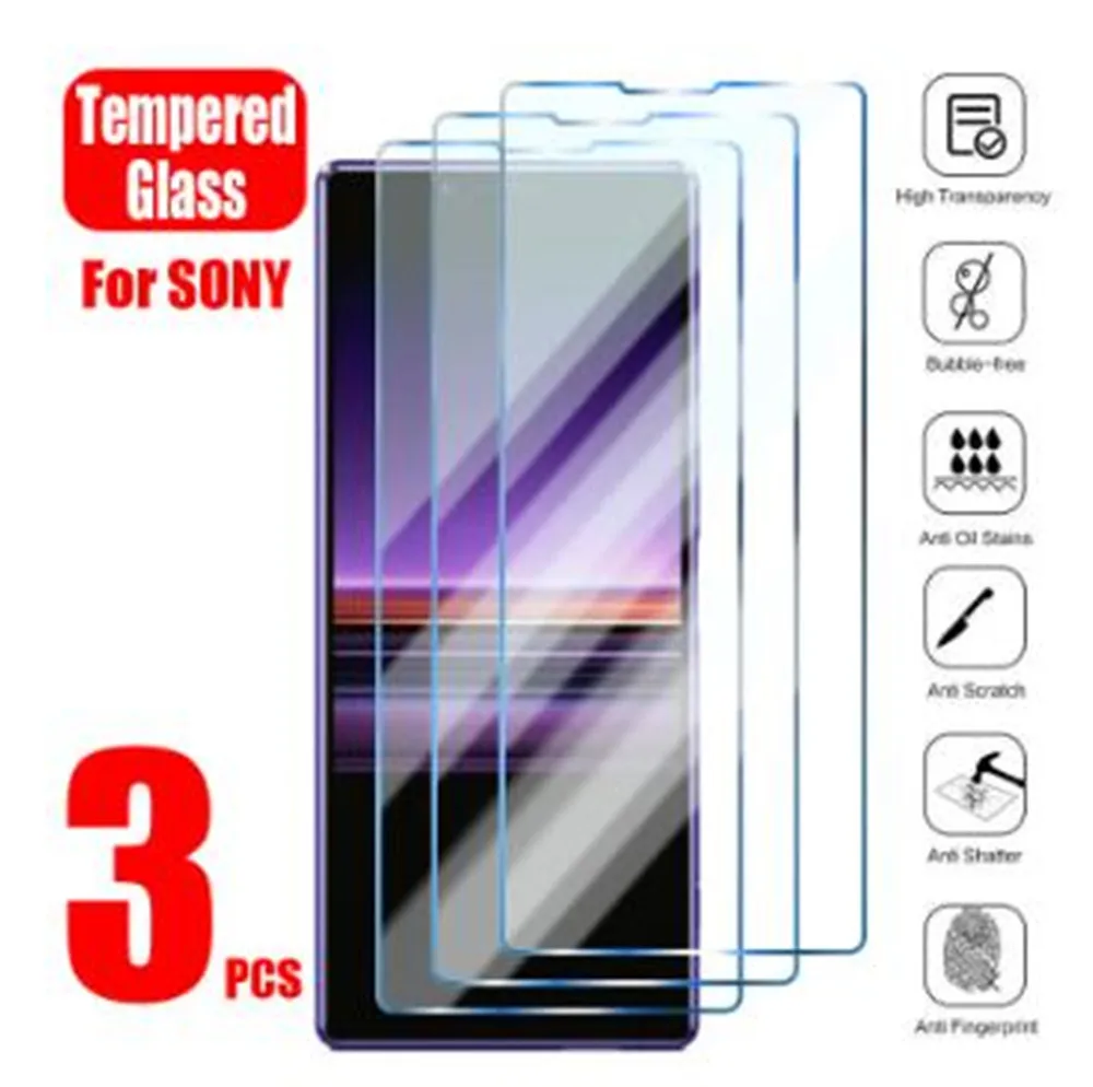 1-3Pcs Pellicola Salvaschermo Per Sony Xperia 5 10 Ii Plus Xa1 Vetro Temperato Per Sony Xperia L L2 L3 L4 Xz1 Z3 Z4 Z5 Vetro Compatto