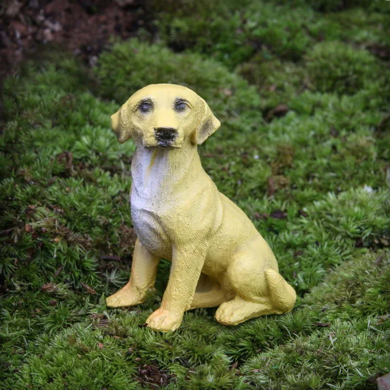 Adora Figures de chien adorable Artisanat en résine Jardin Animal En Plein Air 