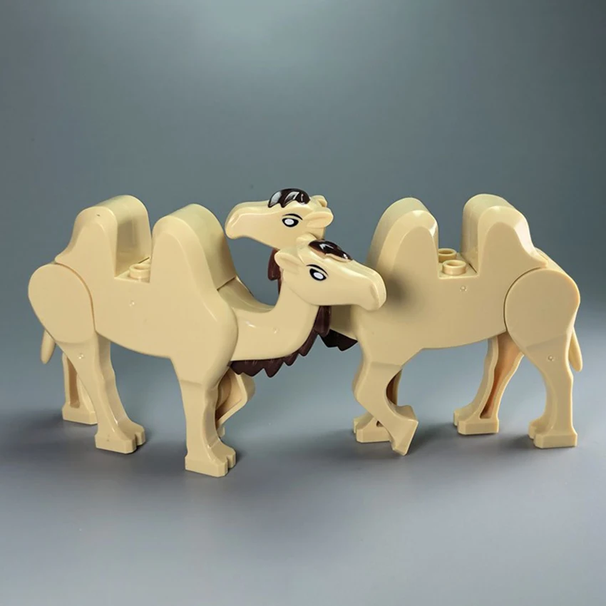 Single New MOC Figures Accessories Tool Animal Desert Camel Building Blocks Set Model Bricks DIY Toys for Children (2)