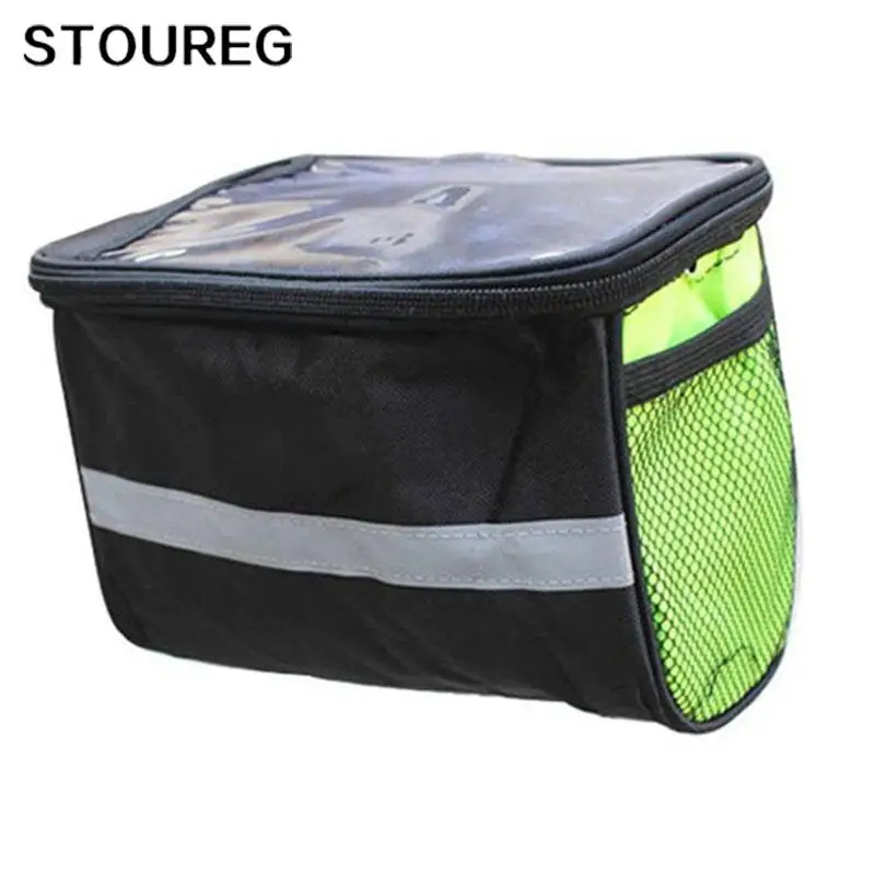 Cheap Multi-function Bike Front Tube Bag Waterproof Bicycle Handlebar Basket Pack Cycling Front Frame Pannier Bicycle Accessories 0
