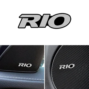 

4pcs car audio decorate 3D Aluminum Badge Emblem Sticker For Kia Rio Ceed k3 k5 Forte Sorento Accessories