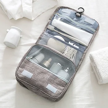 

Free Shipping Waterproof Travel Makeup Bag Women Cosmetic Bag Washing Toiletry Bathroom Pouch
