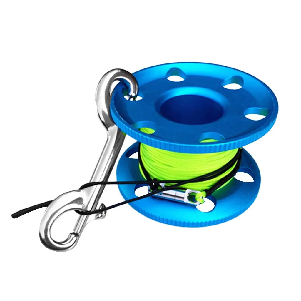 Orange Scuba Diving SMB Surface Marker Buoy + Finger Reel + Safety Whistle Snorkeling Spearfishing Cave Diving