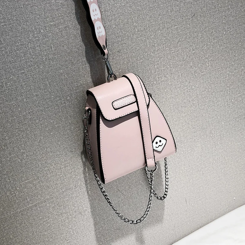 

Bag Women's 2018 New Style Korean-style Fashion Handbag Students Shoulder Smiley zong zi bao