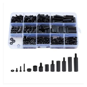 

Male Female Nylon Hex Spacer Standoff Screw Nut Assorted Assortment Kit ,M2 (320PCS , Black) CNIM Hot