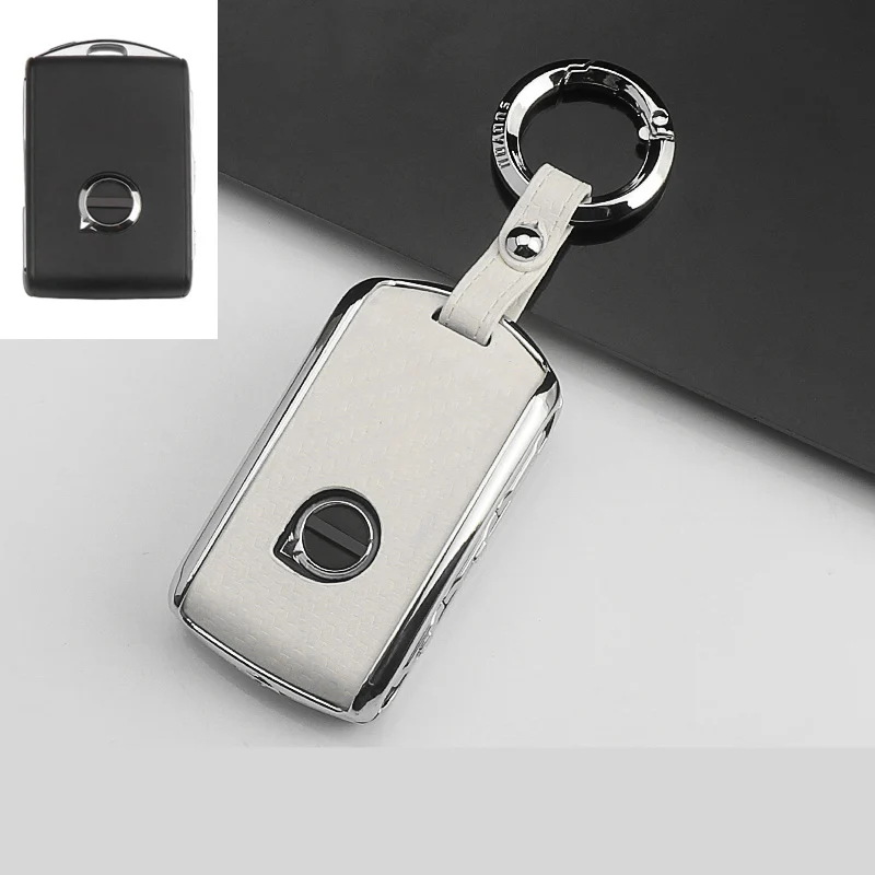 

Car key case zinc alloy For Volvo XC40 XC60 S90 XC90 V90 2017 2018 T5T6 T8 2015 2016 car keyring keychain car key holder new