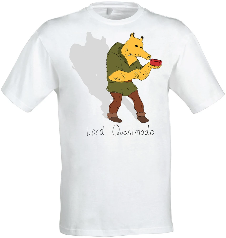 Мужская футболка Lord Quasimodo Funny Quasimoto Caricature белая Повседневная модная с принтом |