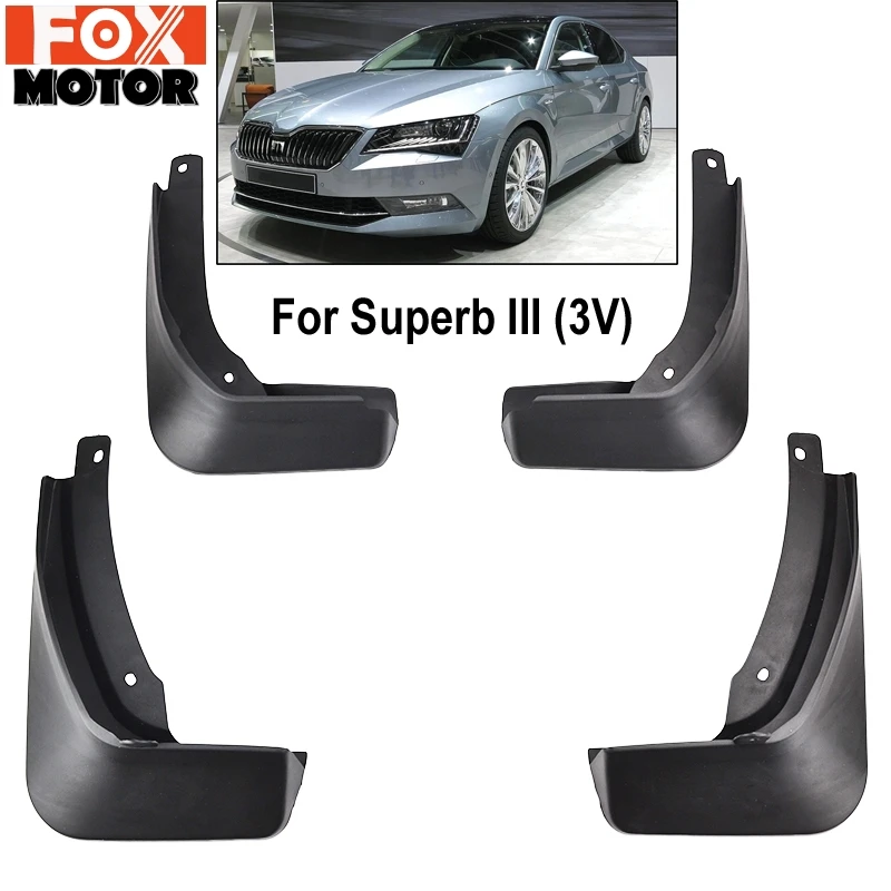 Набор литых автомобильных брызговиков для Skoda Superb III 3V 2016 2018 Брызговики крыло