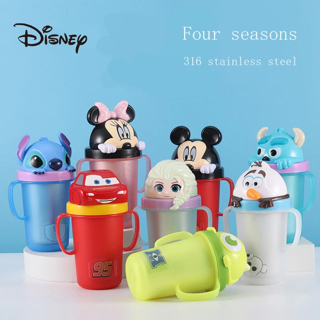 Disney Mickey Minnie Frozen 2 Princess Elsa Milk Cup ABS Cups BPA Kids  Cartoon Mermaid Cup Children Transparent Juice Drink Cup - AliExpress