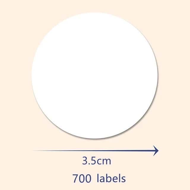 Etiquettes personnalisées rondes autocollantes de 3cm, 4cm, 4.5cm