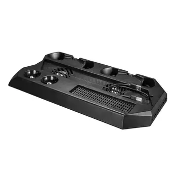 

Charger BaseVertical Charging Dock Bracket with Cooling Fan USB Power HUB for PS4 Pro