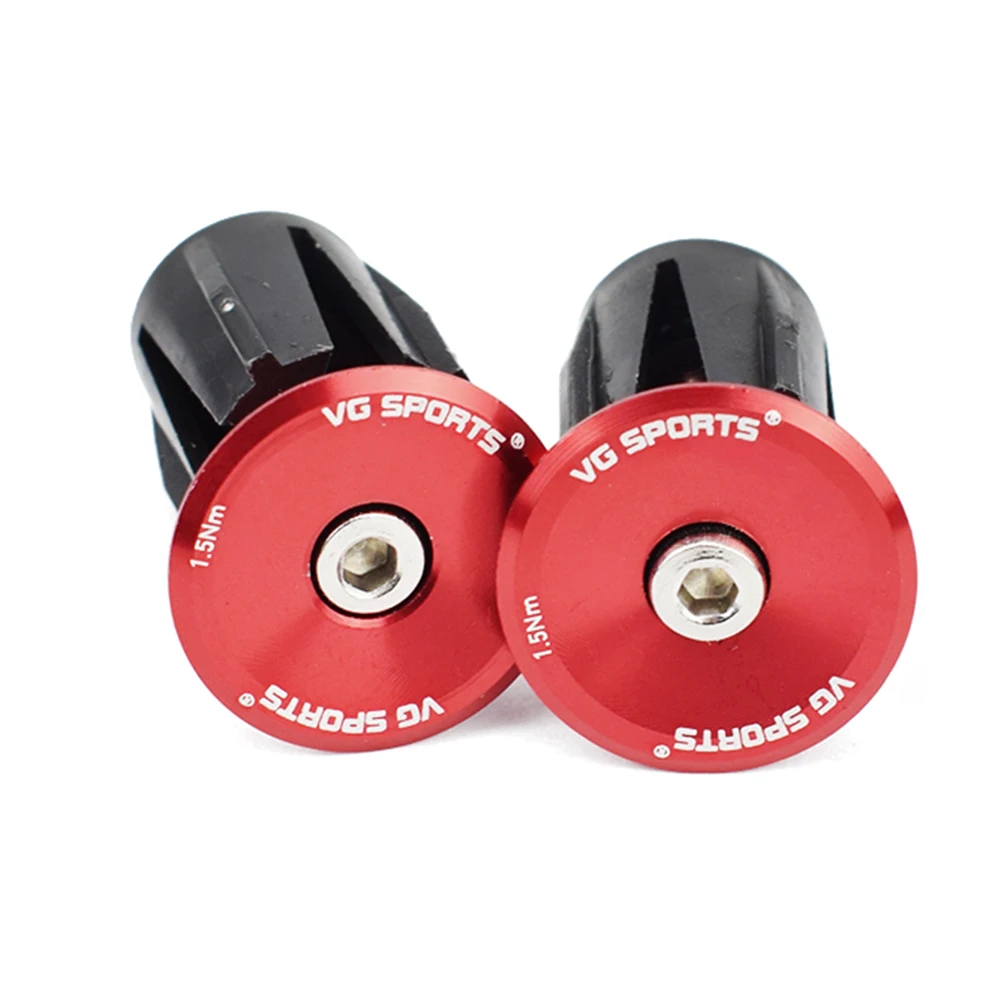 Paire d'embouts de guidon de moto universels en aluminium de 22 mm avec bouchon d'équilibrage