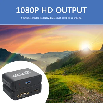 

Convenient Classic Texture Practical HD 1080P USB 3.0 to HDMI Adapter USB 3.0 to VGA Video Converter with L/R Output