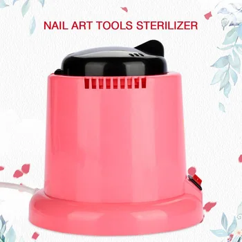

Eu Plug Scissors Scorpion Sterilizer Nail Art Metal Tool Sterilization Box Beauty Tool Sterilizer-Pink