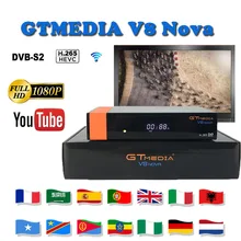 Best stable satellite receiver Gtmedia V8 Nova DVB-S2 1080P H.265 support freesat youtube cccam server satellite tv decoder