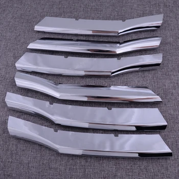 

DWCX 6Pcs Front Center Grille Insert Bumper Cover Trim Molding Garnish Frame ABS Fit for Honda Accord 4DR Sedan 2008 2009 2010