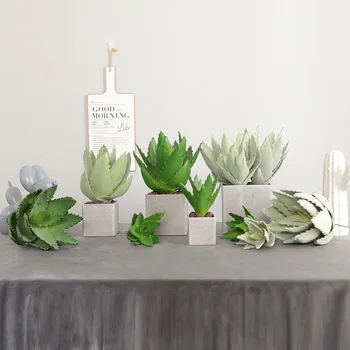 

2019 New Style Artificial Plant Eva Succulent Aloe Home Decoration Artificial Flower Decoration Plant Wall Flower Arrangement Al