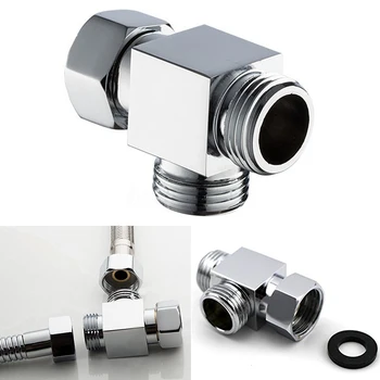 

3-Way Diverter Valve Sealing Ring Connector Bathroom Accessories Brass