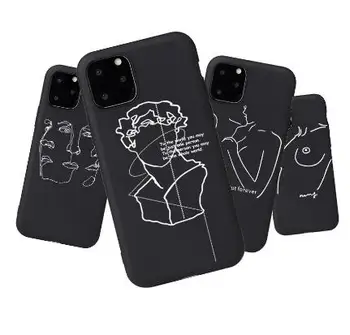 

Creati Design Sexy Girl Soft Silicone Cases For Phone 5 S SE X Phone Case For Phone 6s 6 7 8 Plus XS Max XR 11Pro Matte Case