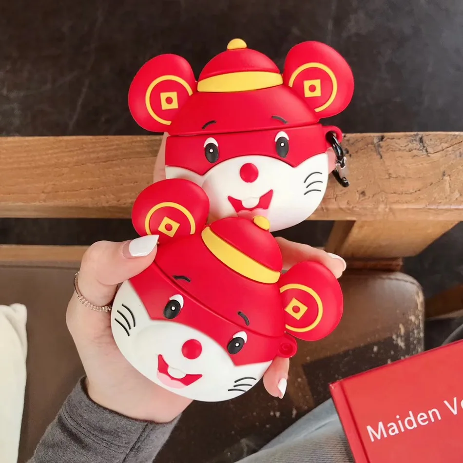 3D мультяшный чехол для наушников для huawei Freebuds 3 чехол с милой мышкой Свинкой силиконовый чехол для huawei Freebuds 3 Pro чехол s с брелком