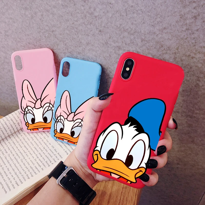 Чехол для телефона с рисунком Дональда Дака samsung Galaxy S10 S9 S8 S7 S6 Plus Lite edge S10e матовый