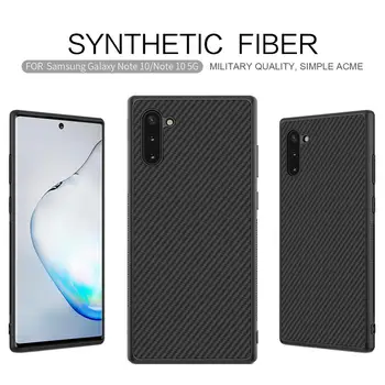 

NILLKIN Synthetic Fiber Carbon Back Cover Thin Slim PP Plastic Phone Cases For Samsung Galaxy Note 10/Note 10+/Note 10 Plus 5G