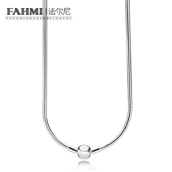 

FAHMI 100% 925 Sterling Silver 590742HV MOMENTS SILVER NECKLACE Colorful Gorgeous Glamorous Women's Gift Original Jewelry
