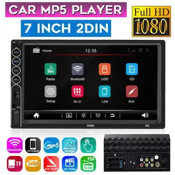 

7 2 Din Android 8.1 IOS HD Automobile Car Radio Stereo Player MP5 Player Touch Screen 1+16G bluetooth FM AUX USB Video