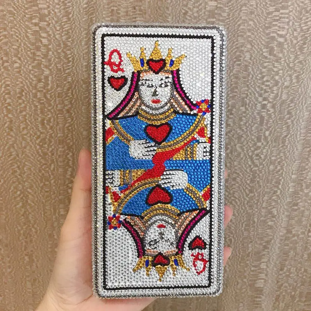 Роскошная вечерняя сумка Bee In Fly с инкрустированными бриллиантами клатч Queen Of Cards