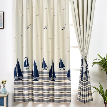 

Custom Curtains for Living Room Shade Curtain New Style Short Printing Style for Children's Room Bedroom Cartoon Curtains