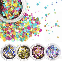 Горячая Распродажа 12-яркий сияющий светильник чесночный порошок ультра-тонкий блеск для ногтей с блестками