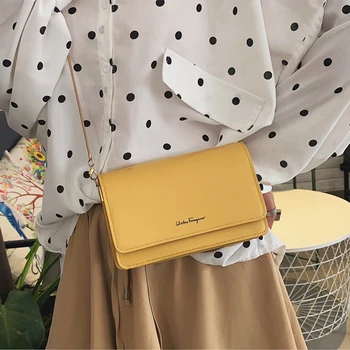 

Fashion Crossbody PU Leather Cell Phone Shoulder Bag Chain Small Messenger Bags Casual Daily Use for Women Wallet Handbags