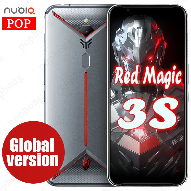 Глобальная версия,, zte Nubia Red Magic 3 S, игровой мобильный телефон 6,65 ''Snapdragon 855 Plus, сканер отпечатков пальцев, 5000 мА/ч, 27 Вт, FastCharge