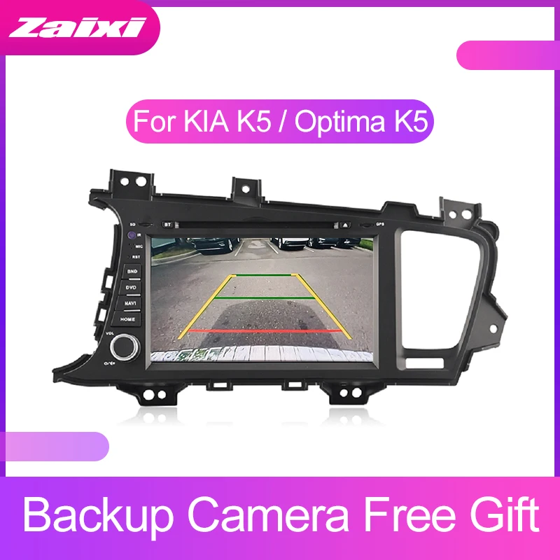 Top ZaiXi 2 DIN Android Touchscreen For KIA K5 / Optima K5 2011~2015 Car Multimedia Player Bluetooth GPS WiFi Navigator Radio Player 2