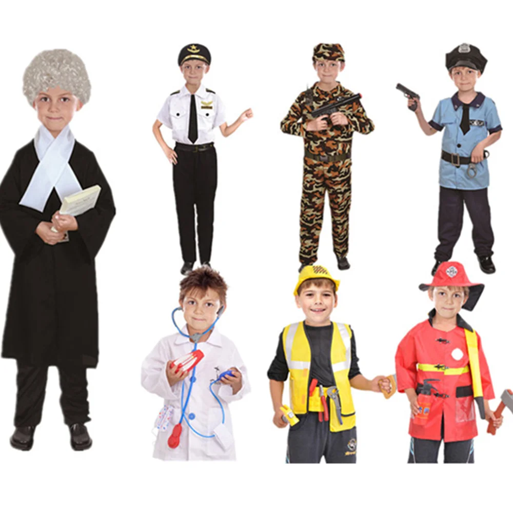 

Halloween Children's Sets Children's day Costume Cosplay Playing Clothes Kids Party Performance Girls Boys Role Play Pilot Sets