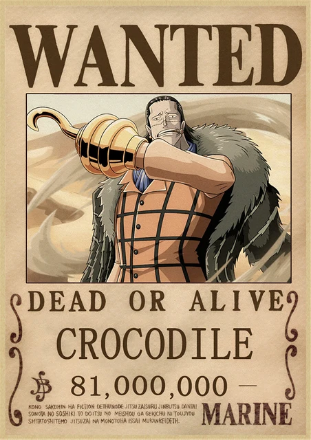 One Piece Wanted Luffy Wall Stickers Vintage Paper Home Decor Wanted Posters Anime Posters Kraft Paper Poster Stickers Homewall Sticker Aliexpress