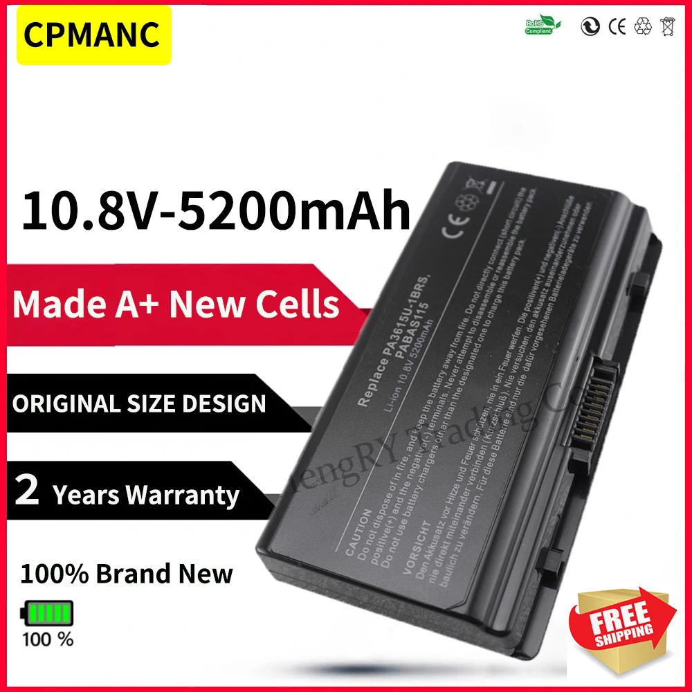 Laptop Battery PA3615U-1BRM PA3615U-1BRS PABAS115 for Toshiba L40 Satellite L45-S7423 L40-17M L40-14N L40-15V L40-13S L40-14Y
