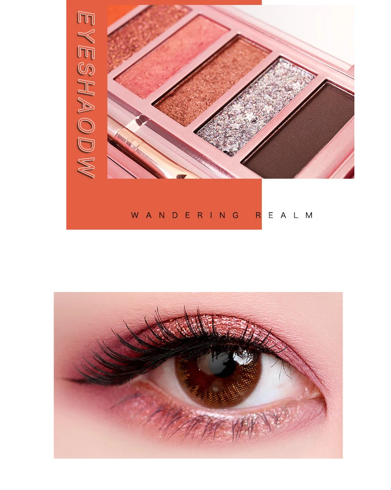 Shimmer Diamond Eyeshadow Pallete водонепроницаемые косметические 10 цветов матовые блестящие тени для макияжа Палитра