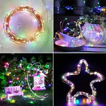 

Creative Music Lights String Wedding Birthday 12 Mode Beautiful LED Fairy String Lights Celebration Festival 5M/10M Party