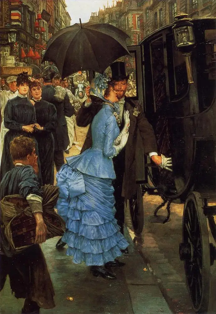 4 Hand Painted Art Paintings by College Teachers - The Bridesmaid James Jacques Joseph Tissot Oil Painting on Canvas | Дом и сад