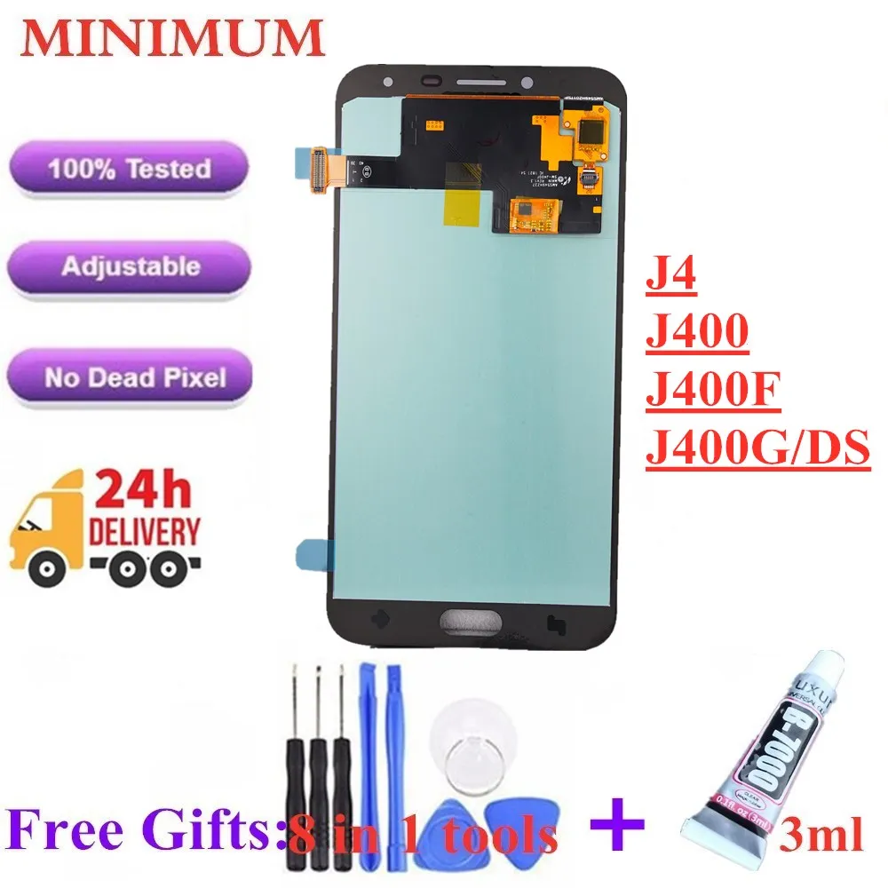 

Super AMOLED For Samsung Galaxy J4 J400 OLED LCD Display Touch Screen Digitizer Assembly Replacement For Samsung J400F J400G/DS