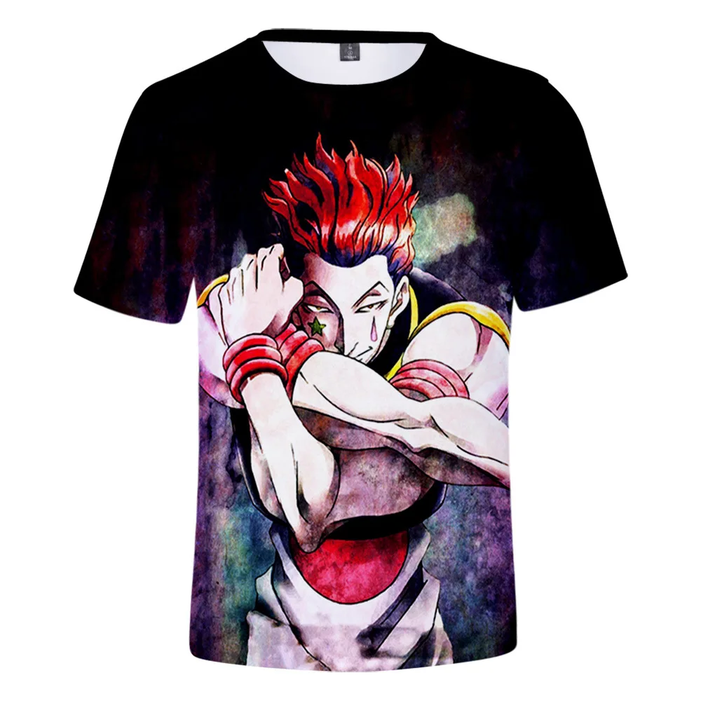 Футболка Hunter X Hisoka мужская женская футболка с 3d аниме круглым вырезом летний топ