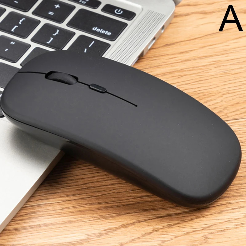 Black A Беспроводная мышь Mute Chargable игровые мыши поддержка беспроводной связи для ПК компьютер Ноутбук JR сделки - Цвет: Black A