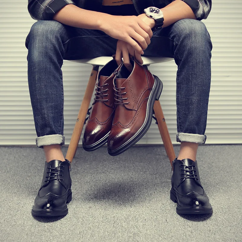 

Men Chelsea Boots Leather Boot Shoes Casual Boots Chelsea Boots Men's