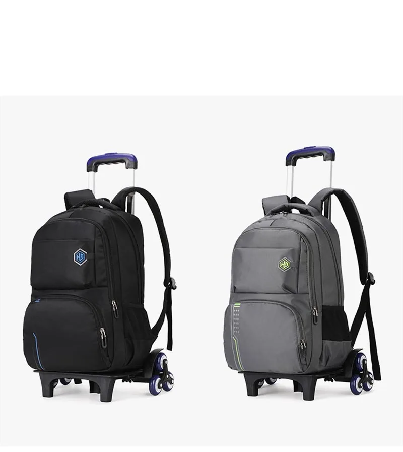2/6 колеса новые детские школьные сумки рюкзаки на колесиках для мальчиков школьный Детский чемодан на рюкзак на колесиках мужские Bolsas Mochila