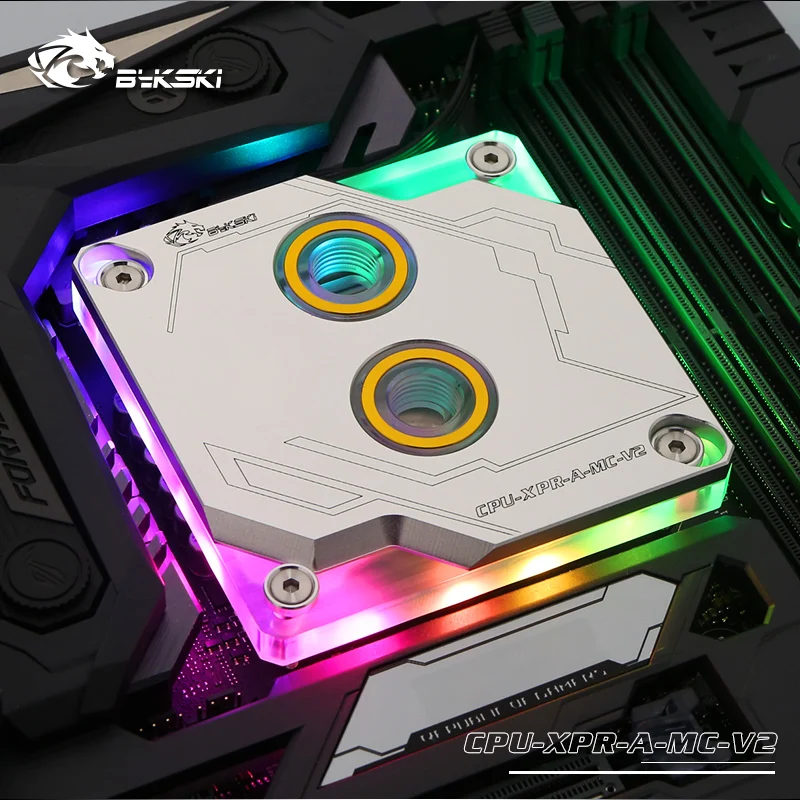 

LGA 1366 1151 115x 2011 2066 compatible with BYKSKI CPU module 5V 3pin connector for motherboard, CPU-XPR-A-MC-V2 cooler