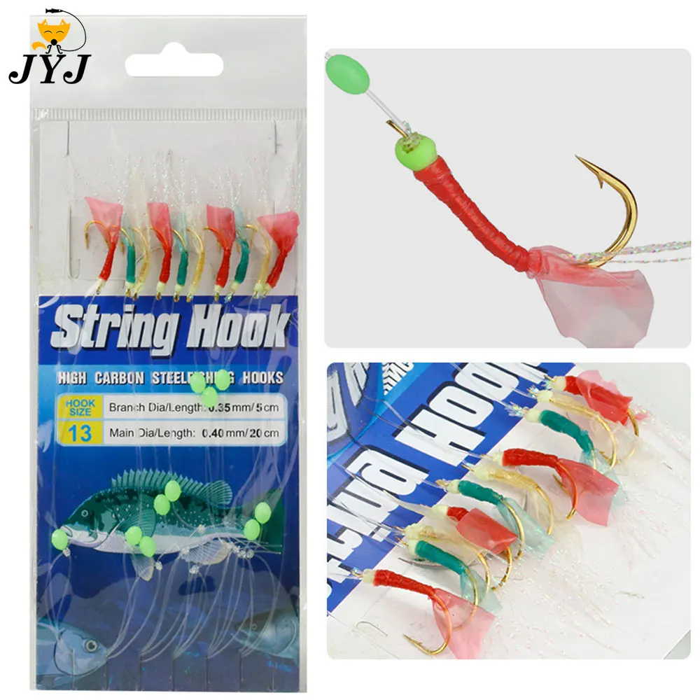 Ellos Grifo Flor de la ciudad Fish Skin Sabiki Lure Hooks | Sabiki Rigs Sea Fishing 30 | Sea Fishing  Sabiki Tackle - Fishhooks - Aliexpress