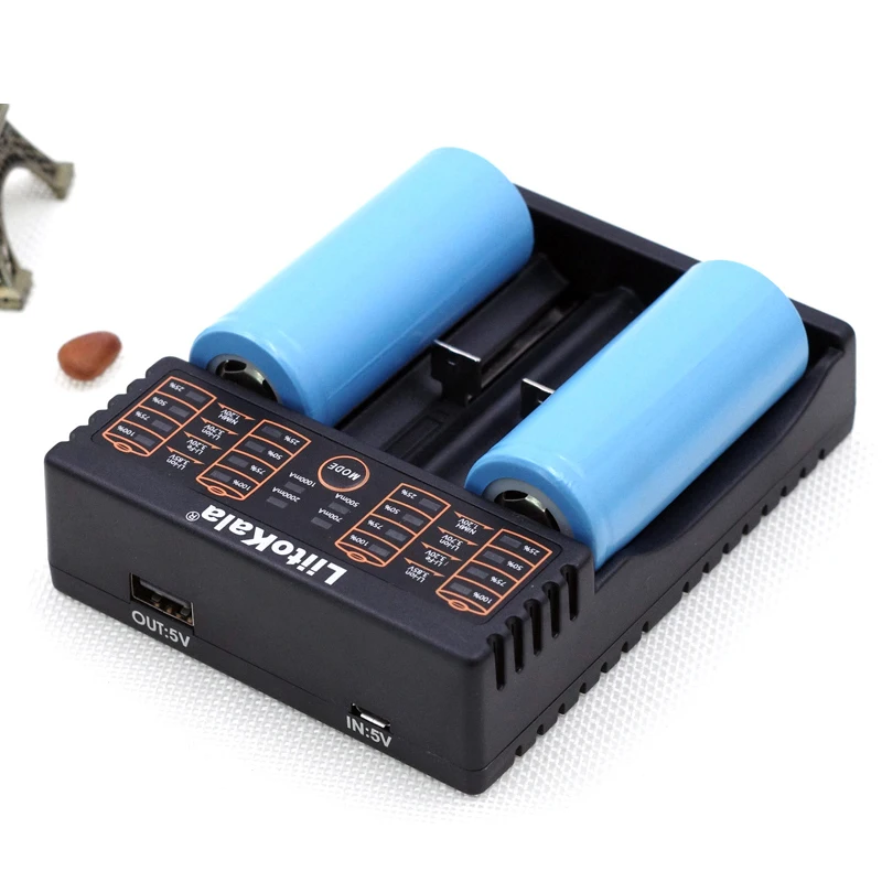 Battery Charger Liitokala Lii-402 18650 battery Charger, Charging 18650 1.2V 3.7V 3.2V AA / AAA 26650 10440 16340 NiMH Lithium Battery Charger