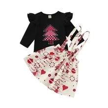 Горячая Распродажа, одежда для маленьких девочек Carters, одежда для маленьких девочек, милый боди+ многослойная юбка+ наколенники, одежда для девочек на первое Рождество D40