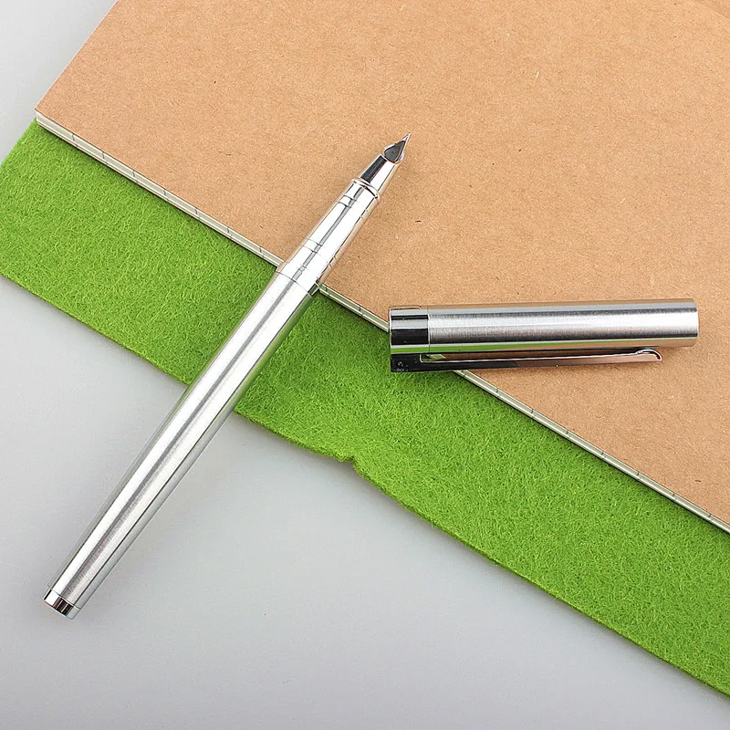 

Перьевая ручка, из нержавеющей стали, с очень тонким наконечником, для офиса, бизнеса, школы, каллиграфии, A6118, 126